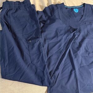 Women's Navy Scrub Set